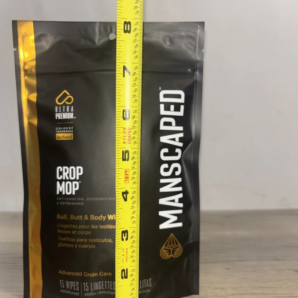 Manscaped Ultra Premium Cologne Fragrance Crop Mop Ball, Butt, Body Wipes